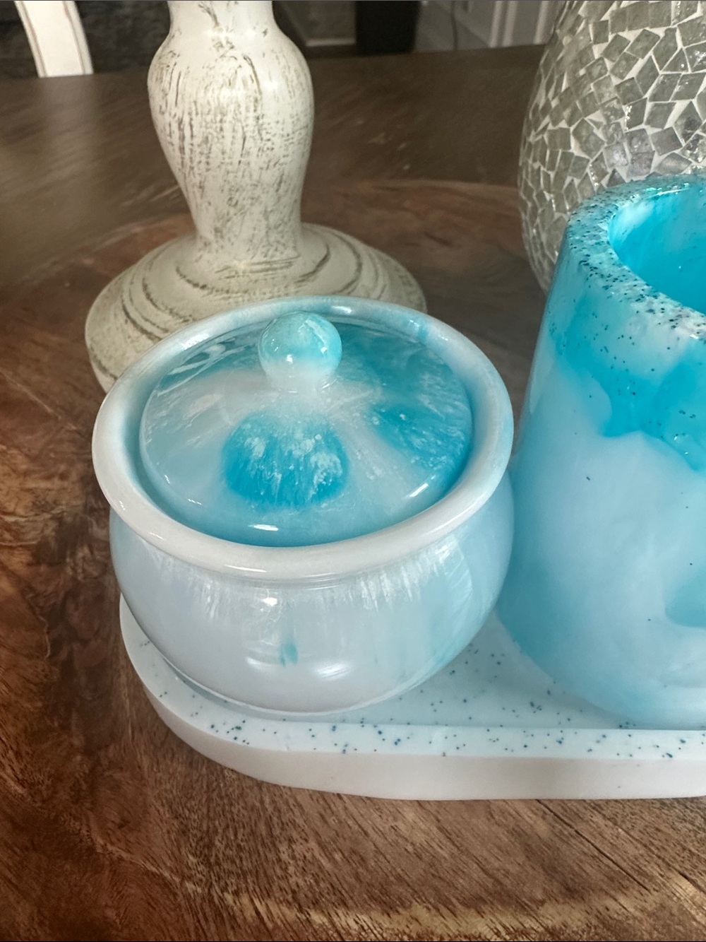 Epoxy resin vanity set HOMEMADE - Picture 6 of 7